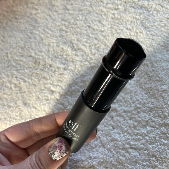 travel face brush kabuki retractable makeup air cruelty free vegan ELF - Picture 8 of 8